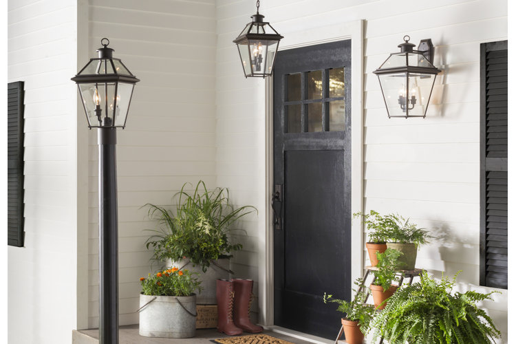 Front shop porch sconces